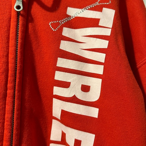 Gildan Twirler red full zip hoodie size medium - Picture 4 of 6